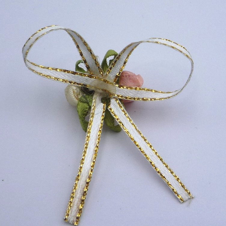 丝带缎带蝴蝶结含苞花成品饰品配件 迷糊娃娃芭比娃娃配饰蝴蝶结