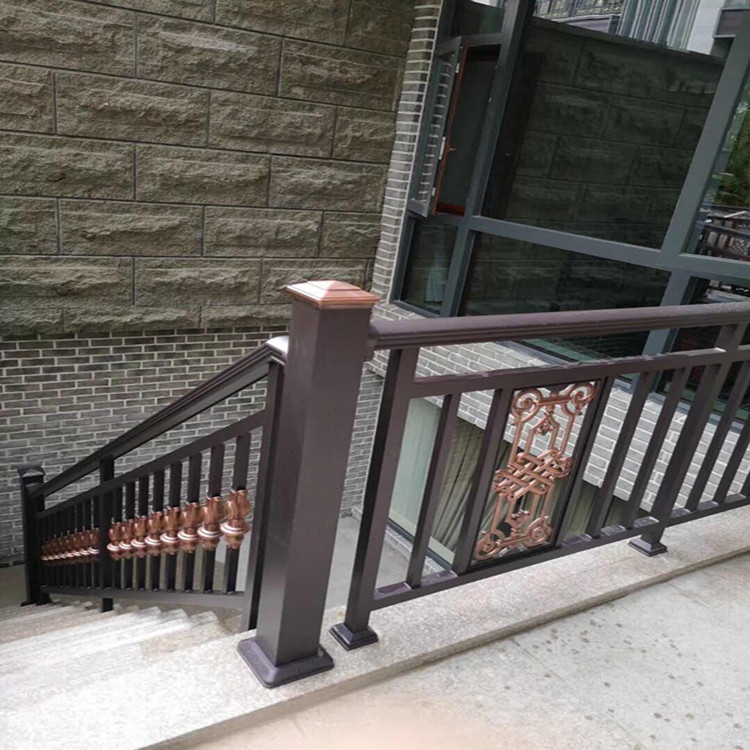 别墅楼梯扶手组装式楼梯栏杆铝合金扶手个性