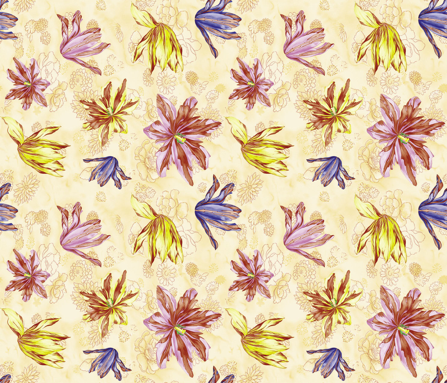 创意图案花布面料