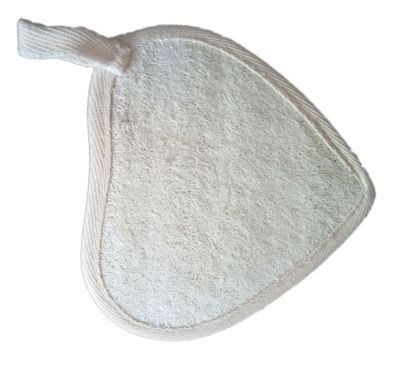 厂家供应一次性酒店用品 天然心形丝瓜络浴擦