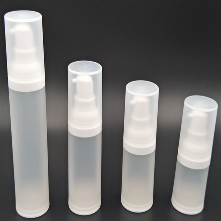 厂家直供 15ml20ml,,30ml,50ml pp 磨砂盖子真空化妆品瓶