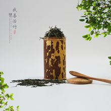 厂家直供原竹茶叶筒茶叶罐便携竹茶仓小号醒茶竹筒 梅花竹罐 热卖