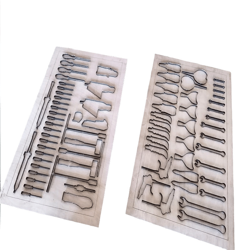 工具箱刀模木板胶版模切辅料激光刀模绝缘片橡胶硅胶