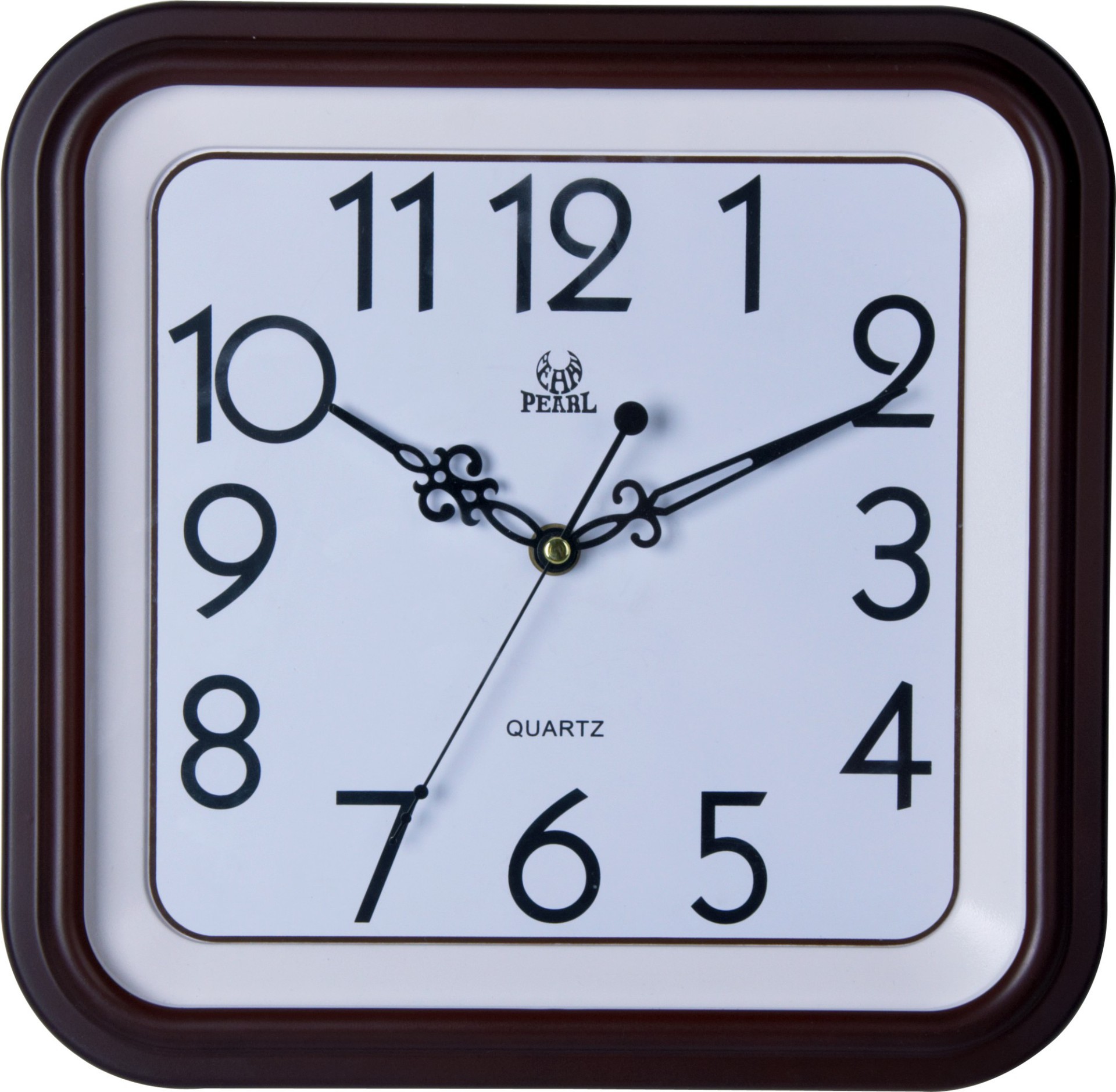 28cm方形挂钟明珠星挂钟批发正方形静音挂墙钟创意卧室挂钟