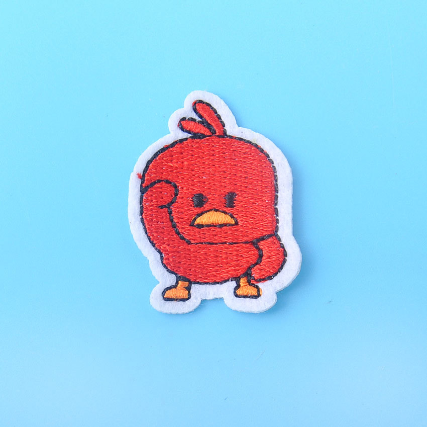 新款抖音流行火爆小黄鸭子刺绣布贴服装辅料电脑绣花来图可定制