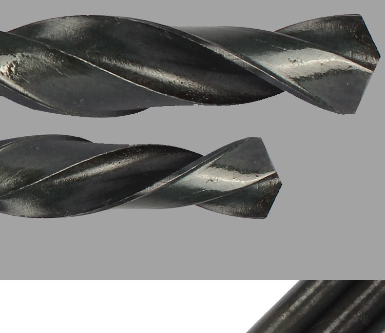 黑色直柄麻花钻头 打薄铁钻头 高速钢钻头 黑钻单头双头钻头批发