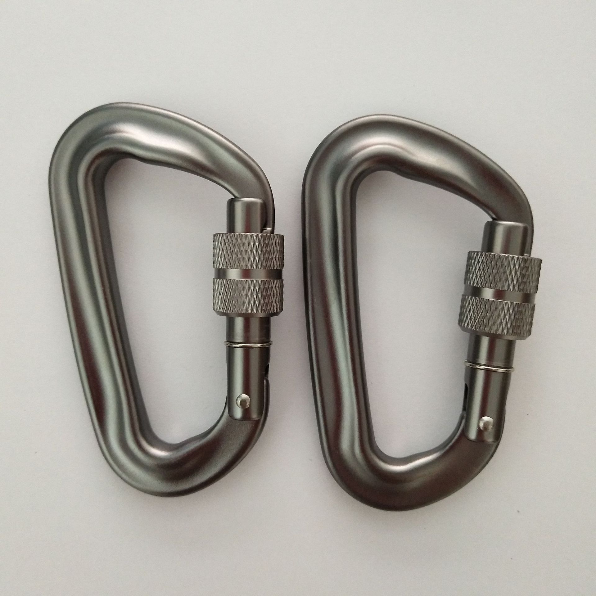 高强度航空铝7075攀岩快挂 吊床 瑜伽安全扣 带锁 弹簧钩 登山扣