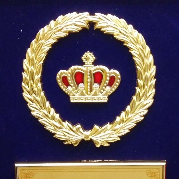 欧式皇冠木质麦穗奖杯 木托奖牌 实木授权牌 荣誉牌定制批发