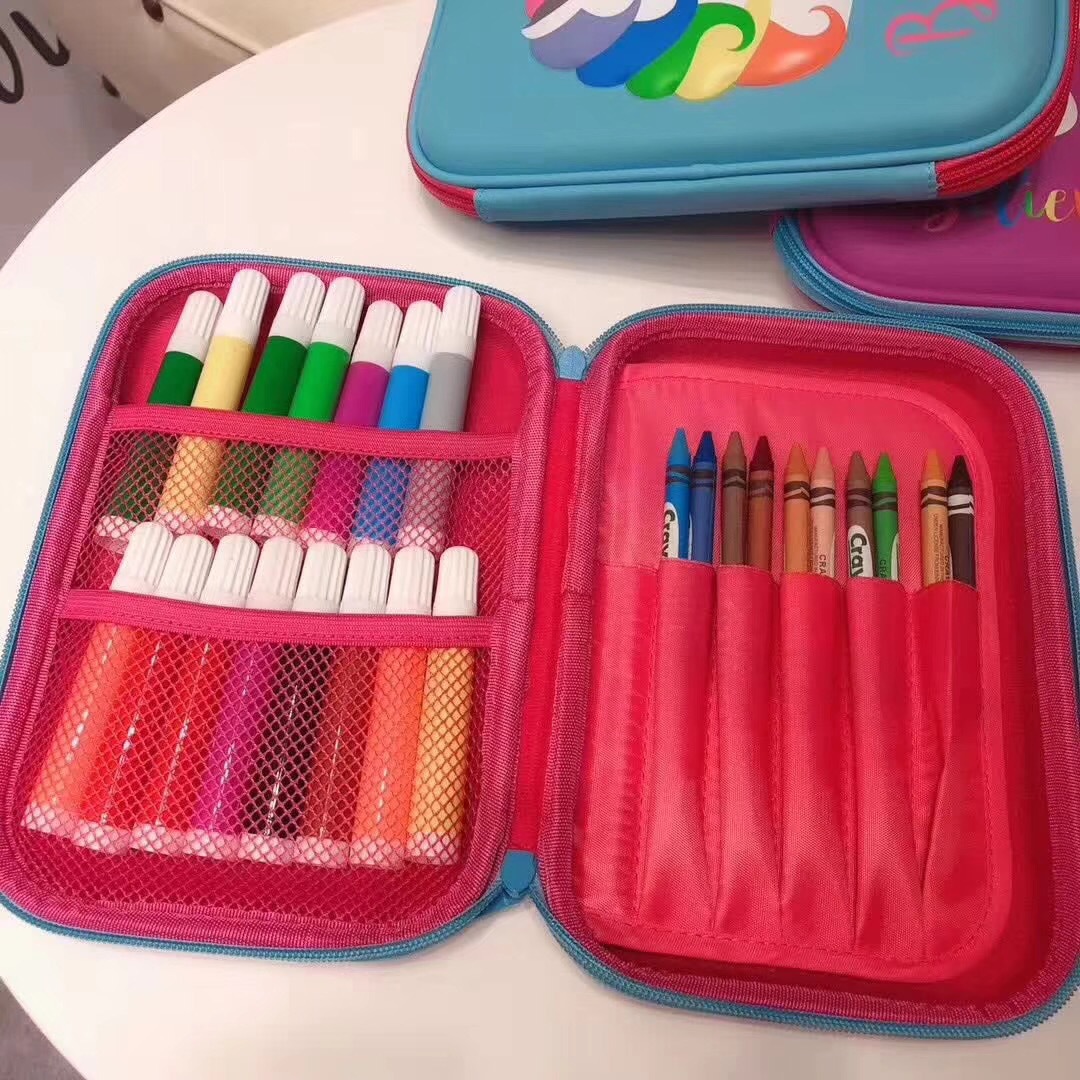 澳洲smiggle礼品文具盒小学生多功能创意大容量卡通儿童eva笔盒