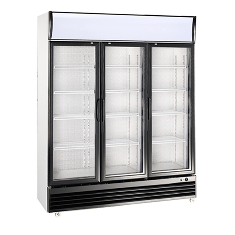 三开门冷冻柜面食速冻机 立式冷藏冷冻柜展示柜 玻璃门冰冻展示柜