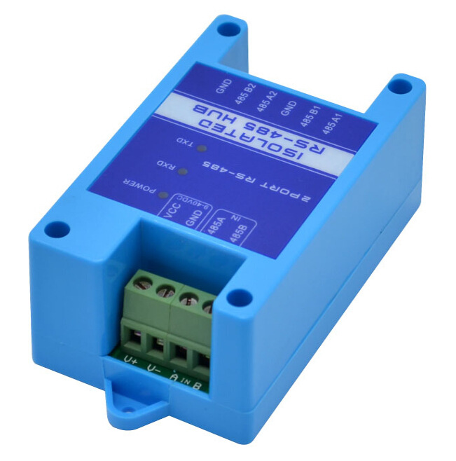 rs485中继器 2路光电隔离485信号放大器 抗干扰防雷器