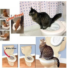 跨境新款宠物猫厕所 宠物猫垫 宠物马桶垫 猫厕所训练器 OPP包装