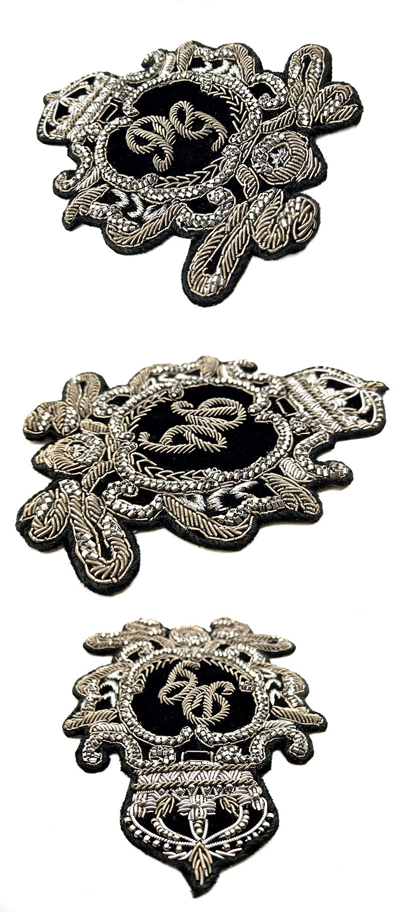 皇冠 印度丝徽章刺绣 手工服饰品 按设计图案起版 奥地莉珠绣-阿里巴