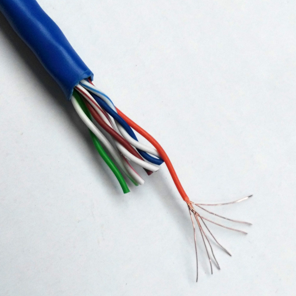 超五类网络跳线,7*0.20无氧铜软跳线 1米