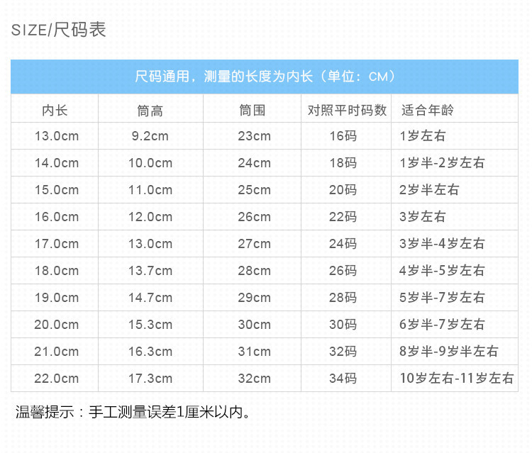 13-17#  30双/箱   18-22#  30双/箱 两种规格可选  儿童雨鞋选码加