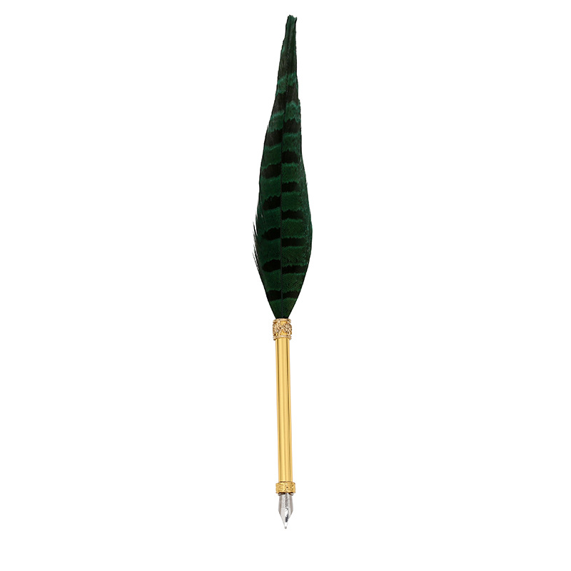 European Retro Feather Pen Wholesale Festival Gift Set Magic College Feather Water Pen Pen Kit