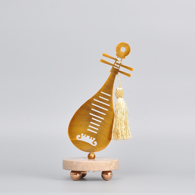 现代创意新中式琵琶工艺品样板房客厅卧室家居工艺品装饰品装摆件