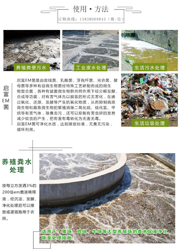 污水处理菌液使用方法