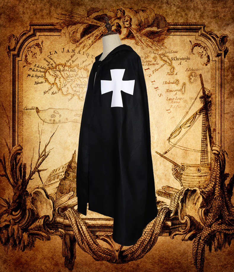 中世纪勇士角色扮演披风圣殿骑士斗篷长袍罗马帝国cosplay服装