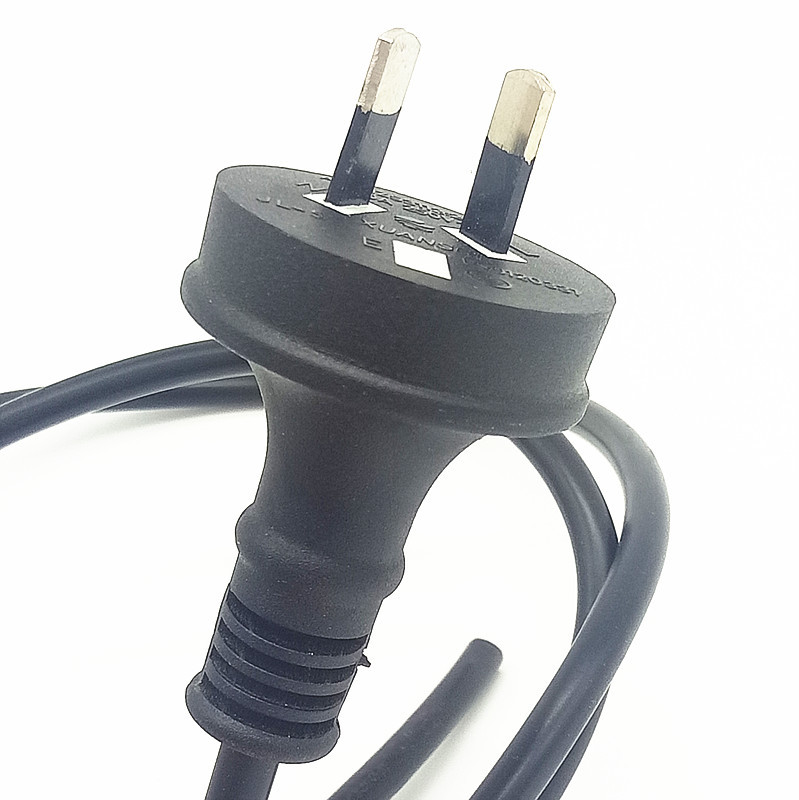 厂家直供澳大利亚两插saa澳规电源插头线两芯