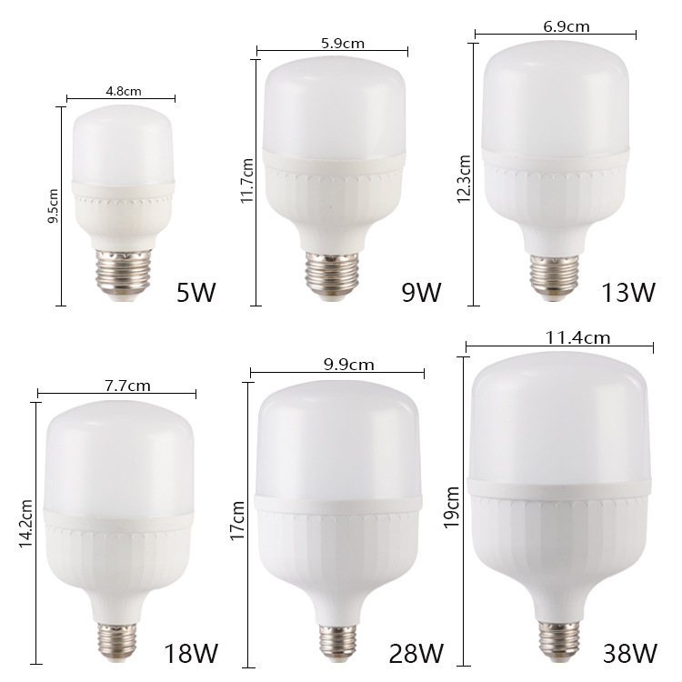 Factory Direct Sales Led Bulb Indoor Lighting Energy-Saving Super Bright Household Three-Proof E27 Screw Stall Bulb Wholesale