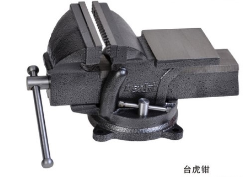 台虎钳台钳带砧台台虎钳精密老虎钳平口钳轻型木工铣床台 轻型8寸