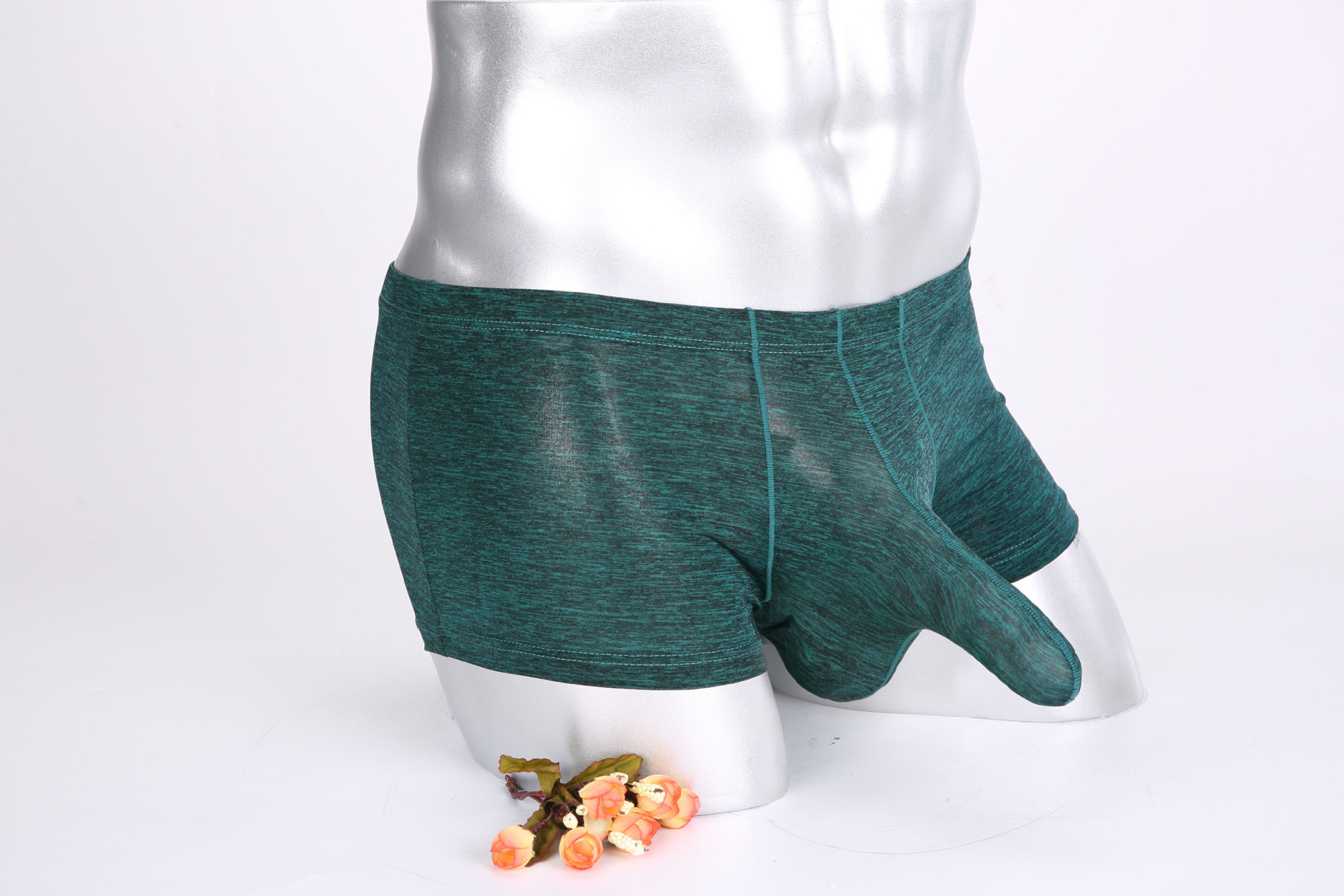 男士内裤 枪弹分离性感涤棉平角大象鼻内裤套jj平角男士无痕内裤