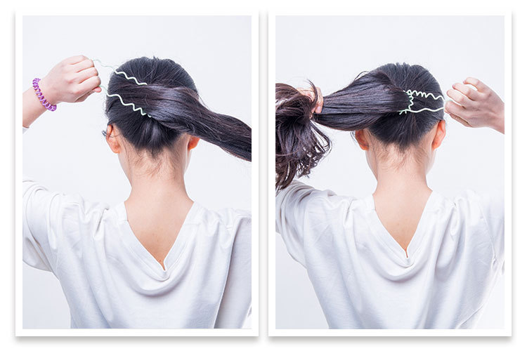 厂家直销宝妮亚涤纶皮筋饰品tpu环保材质欧美风格女士电话线发圈