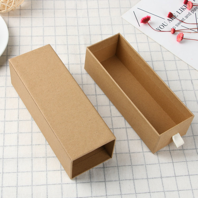 厂家供应 新款眼镜硬纸板纸笔盒包装盒 矩形抽屉纸盒加工定制