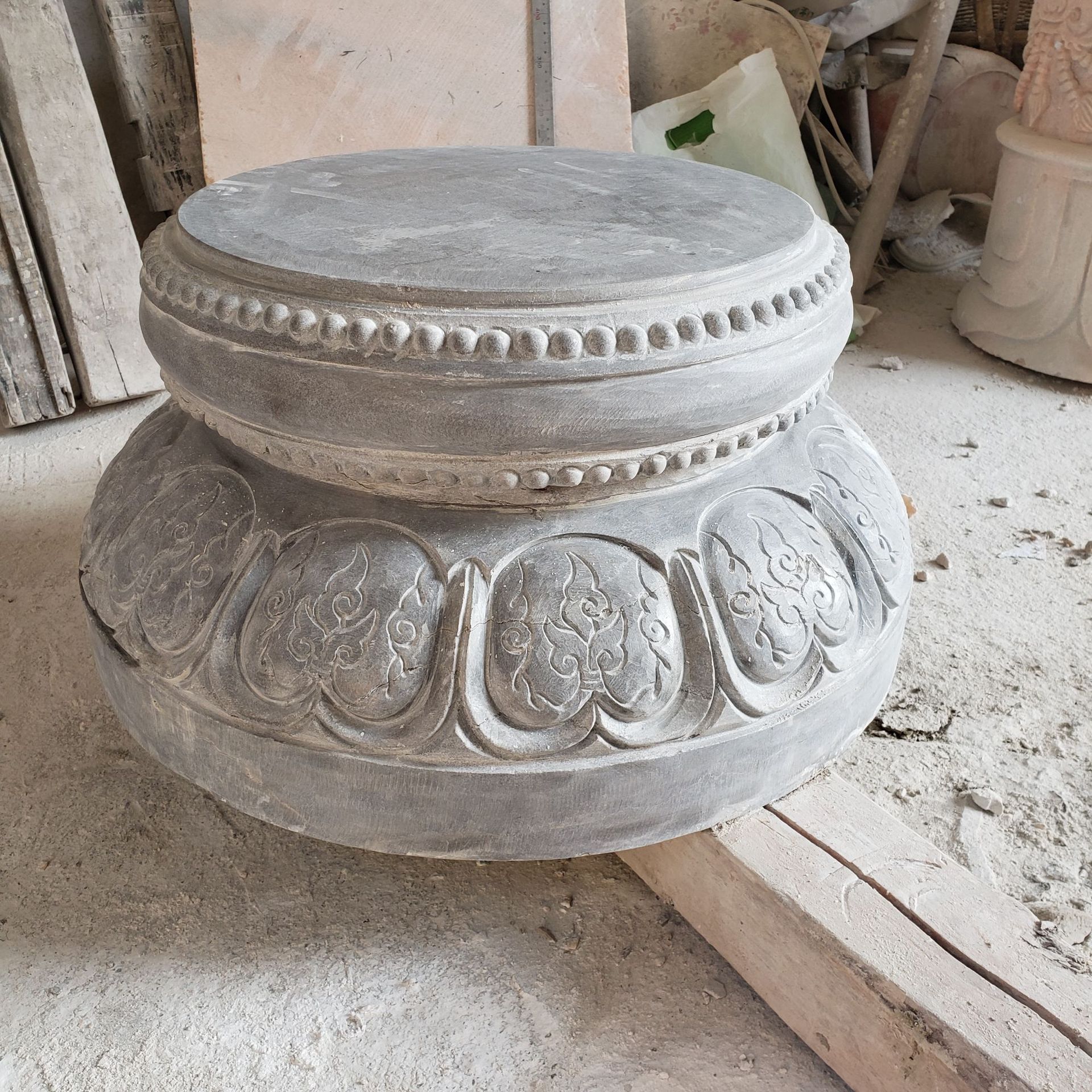 石柱墩 莲花瓣石柱礅 青石柱墩石厂家 大理石墩柱价格 柱墩多少钱