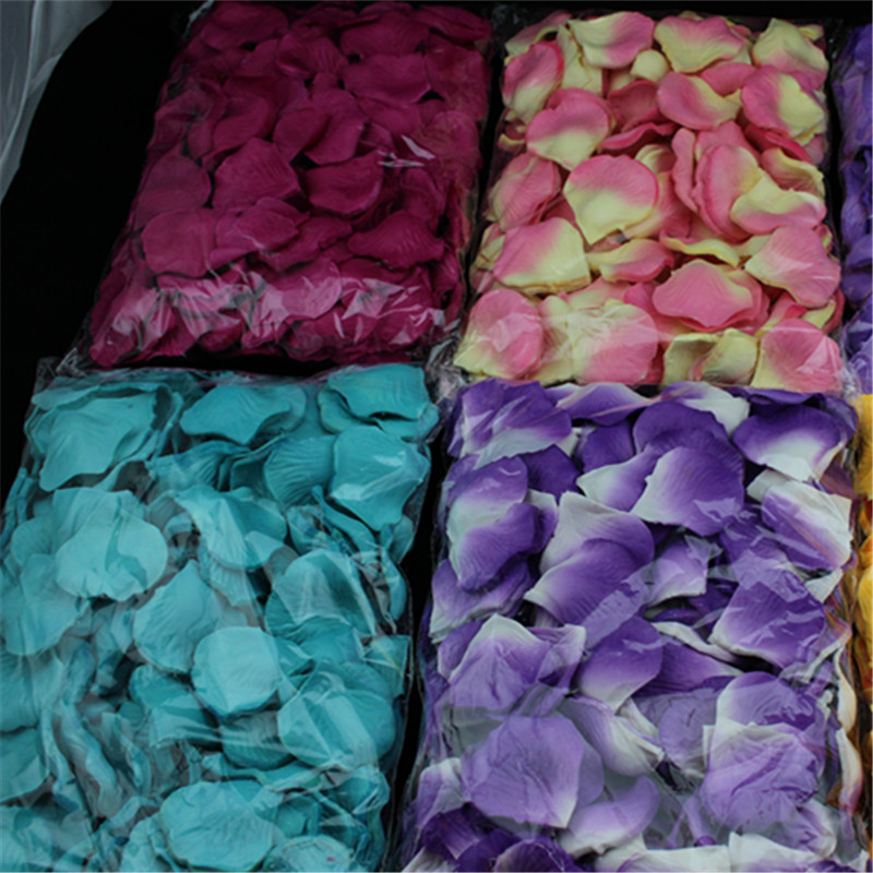 Artificial Rose Petals Fake Petals Wedding Birthday Ideas Props Wedding Room Marriage Bed Atmosphere Layout Supplies