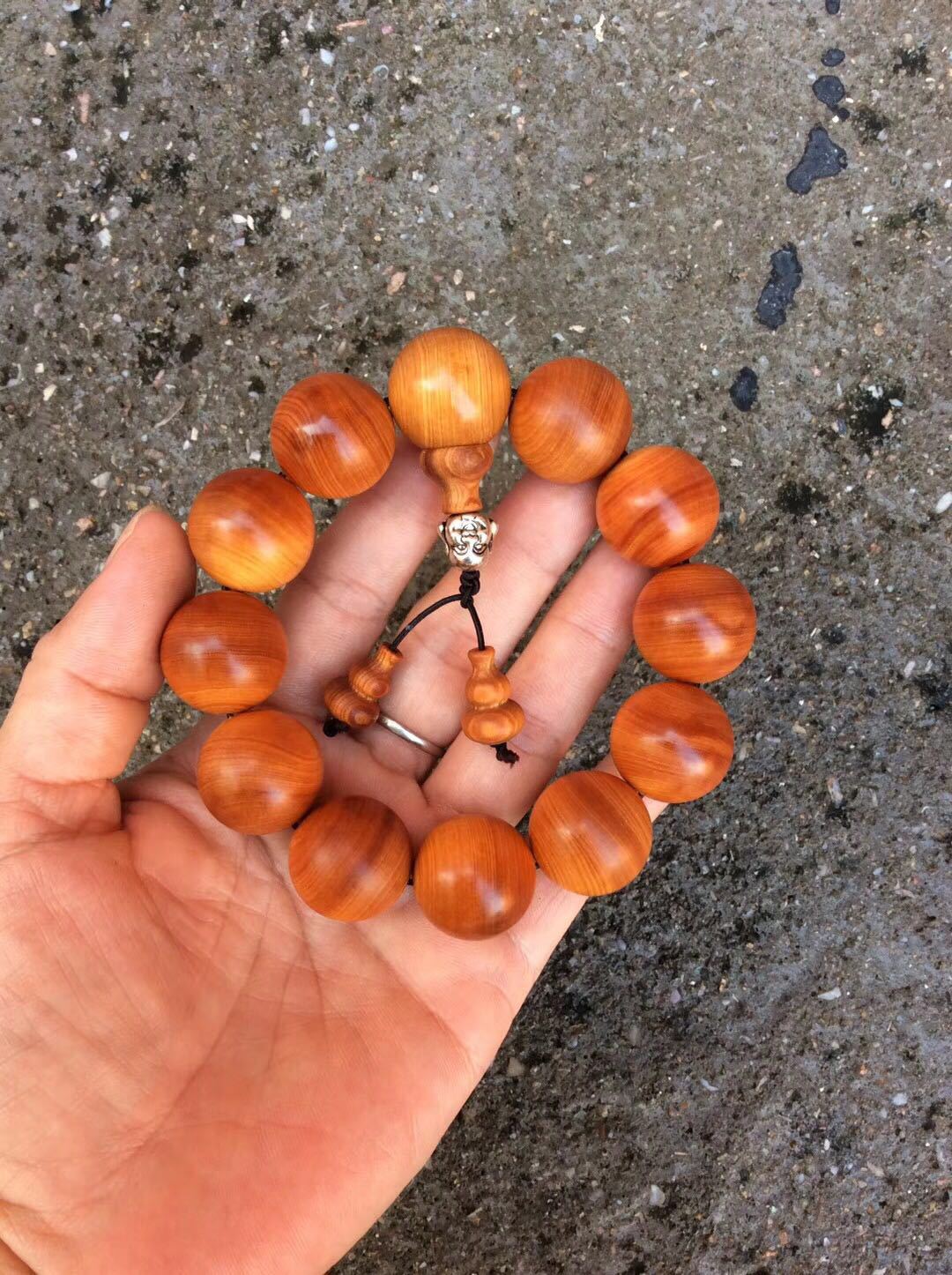 太行崖柏手串2.0素珠 陈化老料顺纹佛珠男女配饰文玩手链