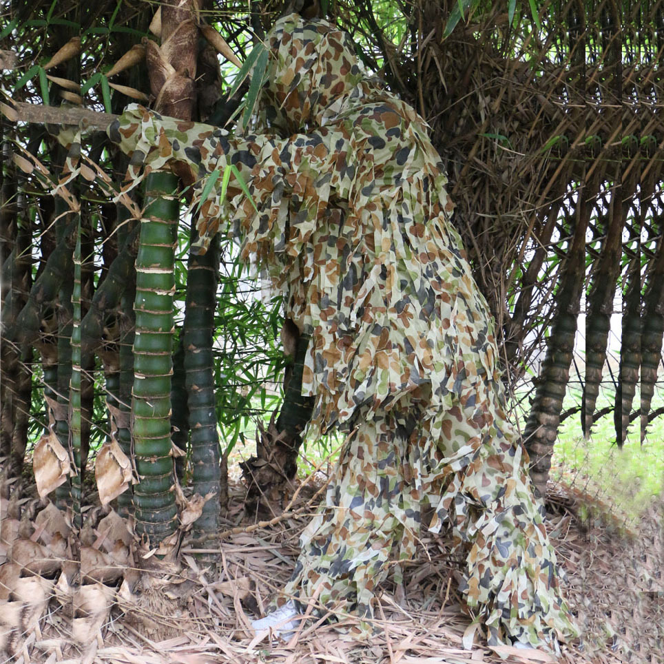 全地型伪装服斑点狩猎吉利服透气消声狩猎服迷彩仿生服送迷彩头套