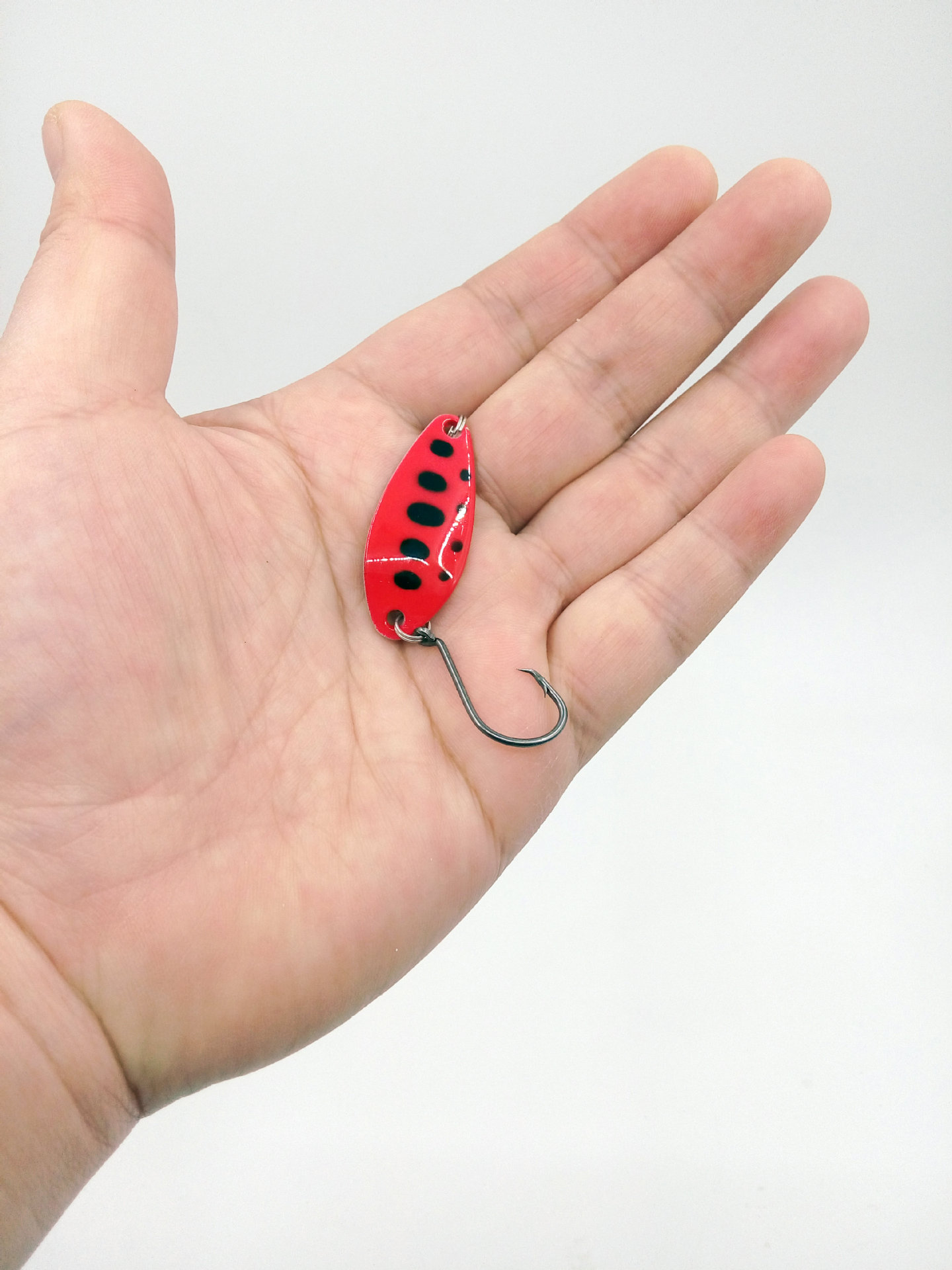 10个/套迷你马口亮片6g/4cm金属假饵路亚鱼钩铁片渔具抛投饵