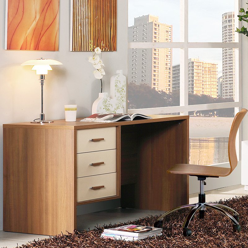 台式电脑桌书桌简约学生经济型家用卧室带抽屉简易省空间办公桌子