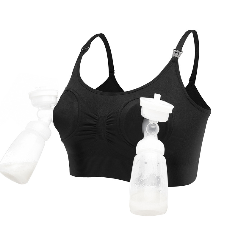 Hands-Free Breast-Feeding Underwear Bilateral Breast-Feeding Bra for Breastfeeding Pregnant Women Breast Pump Breast-Feeding Bra