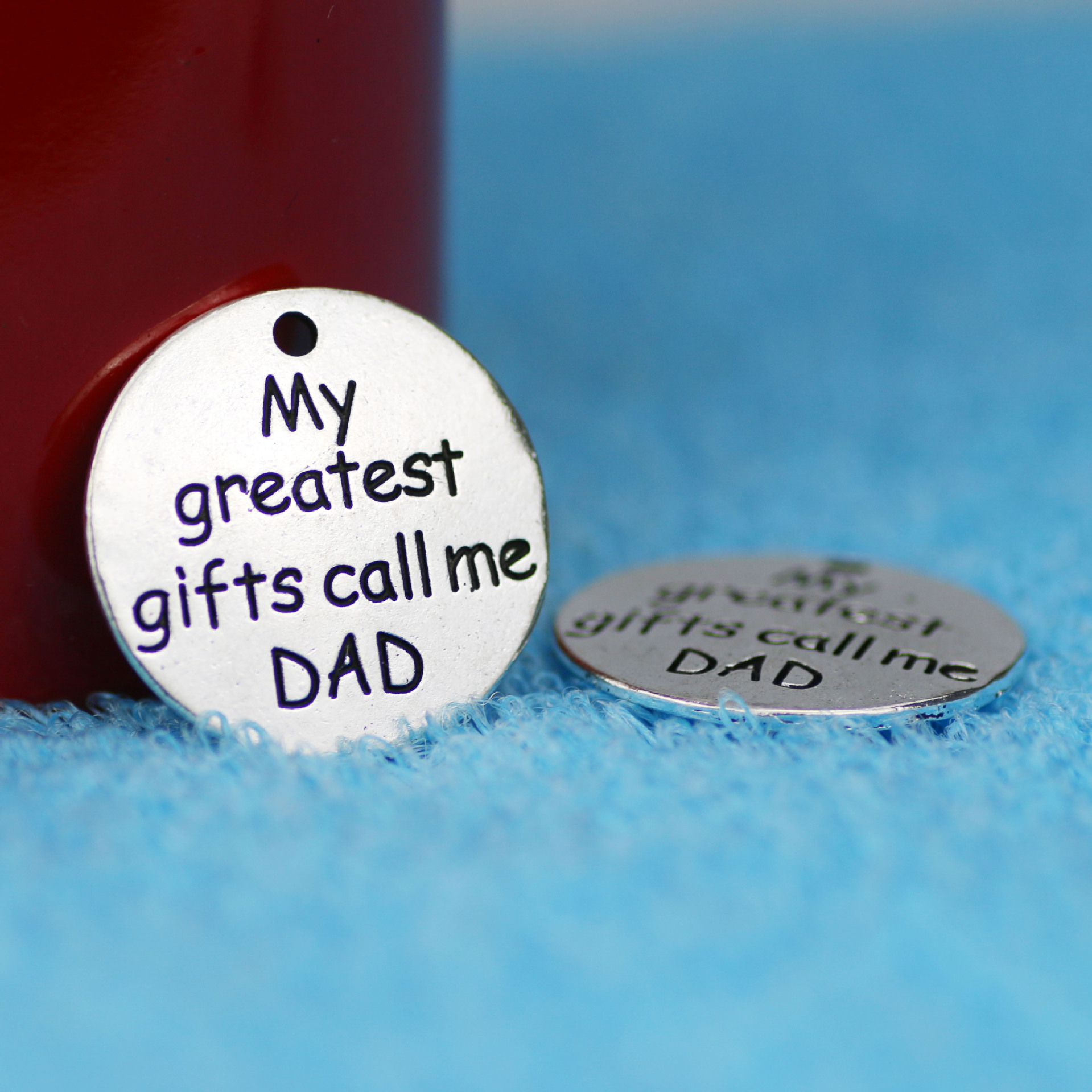 diy饰品合金配件 挂件吊坠 圆片圆牌 my greatest gifts call me
