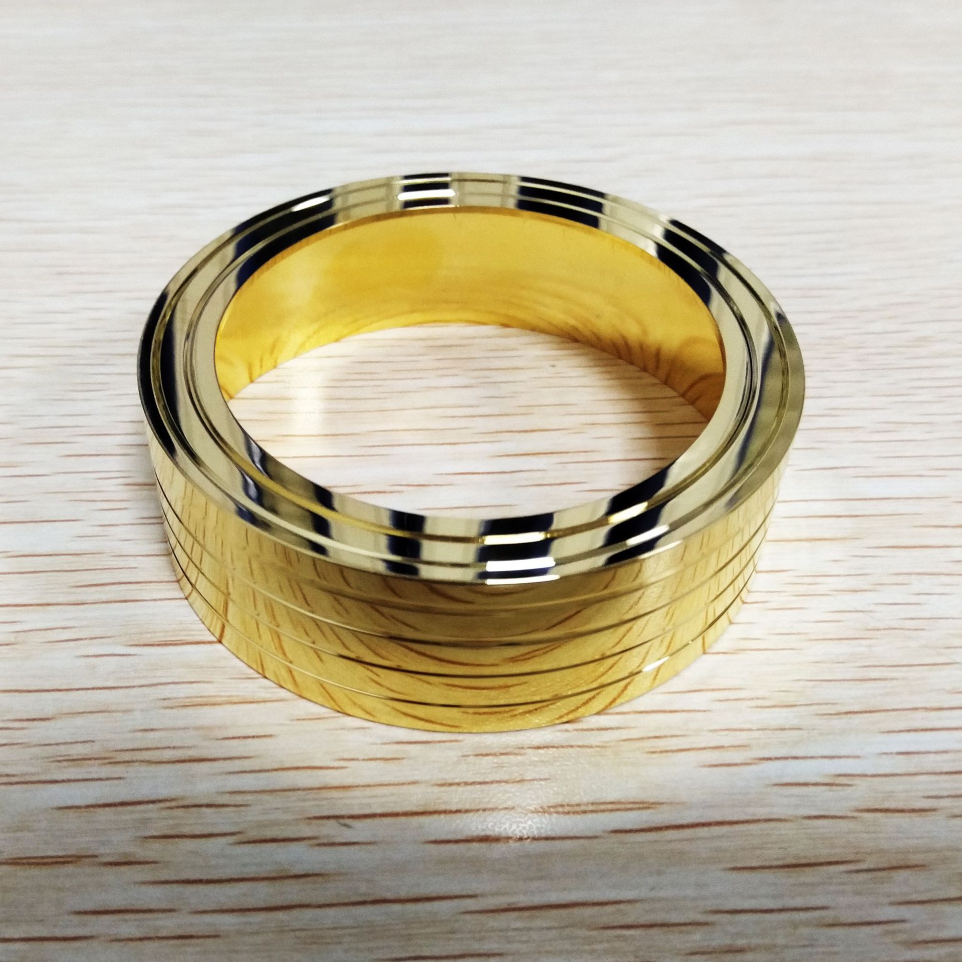 压铸锌合金精密薄圈电镀铬圆环金属套圈开模定制光镜面套环配件厂