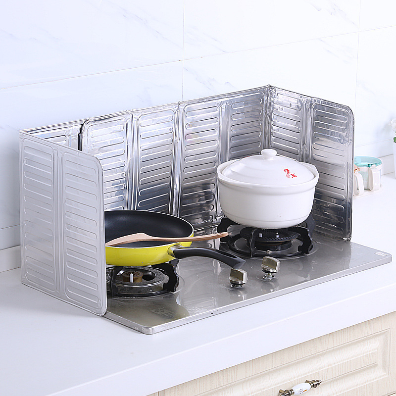 厨房用具用品煤气灶台挡油板隔油铝箔炒菜隔热防烫防溅油挡板