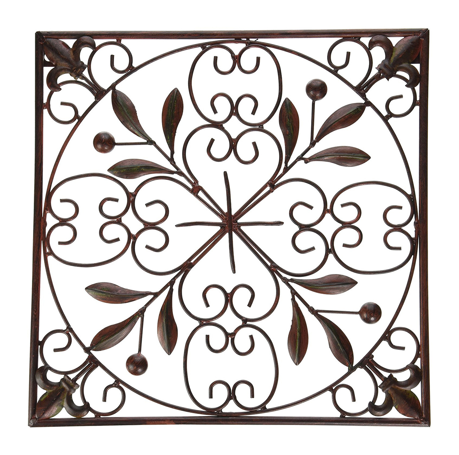 方形金属复古欧式铁艺花边箭头造型摆件