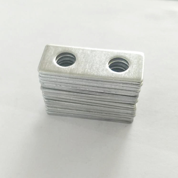 厂家直销五金冲压件长方形镀锌冲压件现货冲压件批发定制