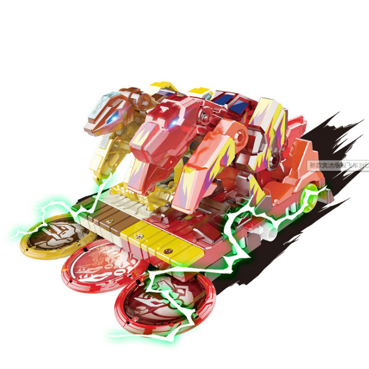 奥迪双钻暴力爆裂飞车3兽神合体2猎天魄变形全套装备箱男孩玩具4