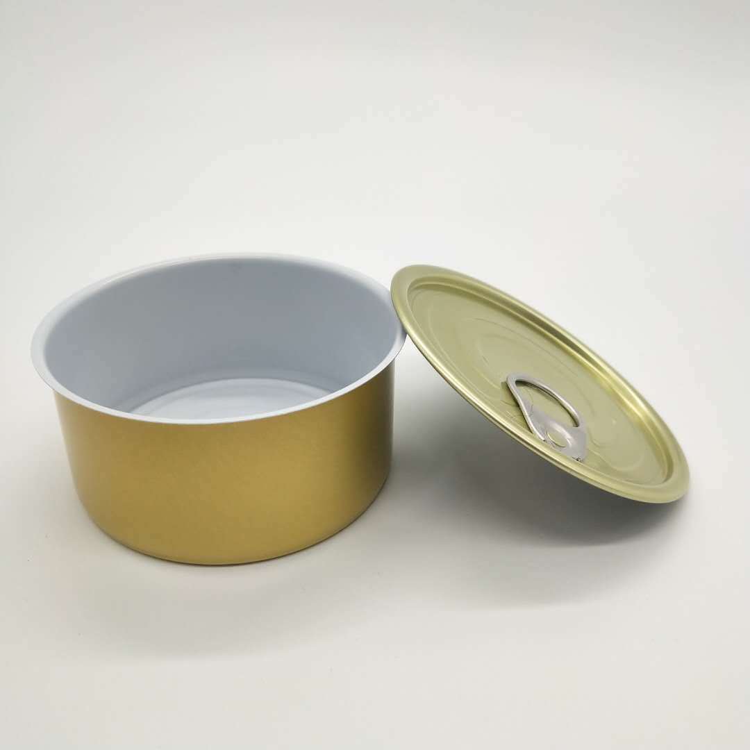 厂家直销香膏专用636铝罐 外涂金二片罐 drd拉伸铝制圆罐 不含盖