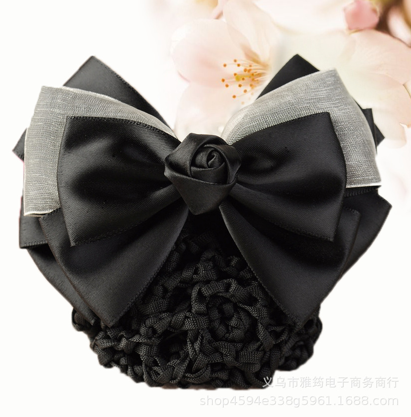 韩版酒店护士物业银行护士医院头花工作发网头饰头花职业头花批发