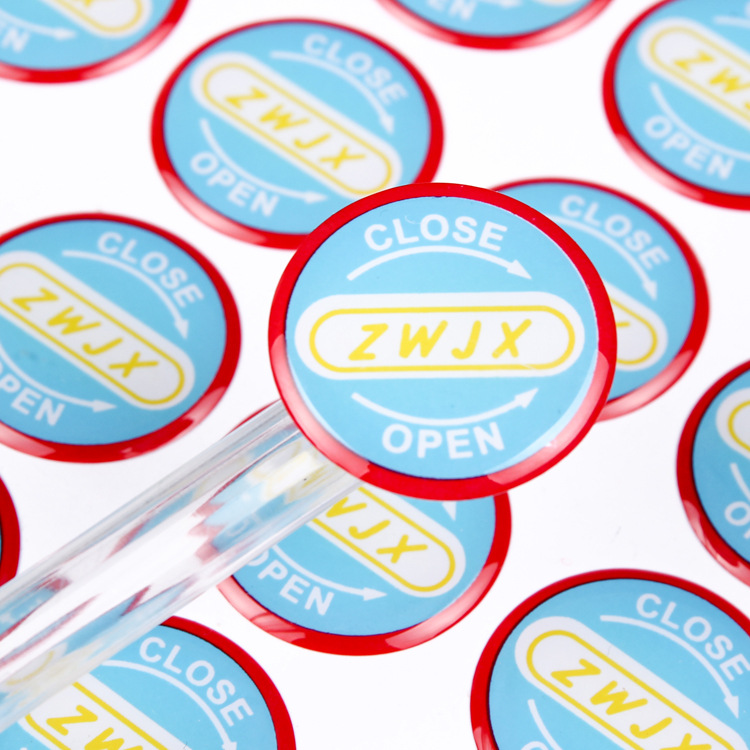 厂家定做pvc水晶滴胶不干胶水晶滴塑标贴不干胶标签批发