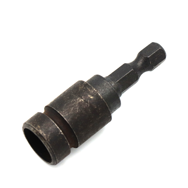 批发六角柄电锤用敲打钉子接杆 黑色1/4家用打钉器压钉器