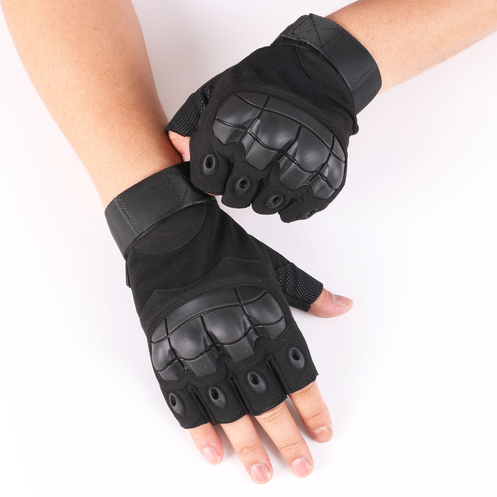 新款特种兵户外战术手套防割防滑骑行健身运动半指超纤oj手套批发