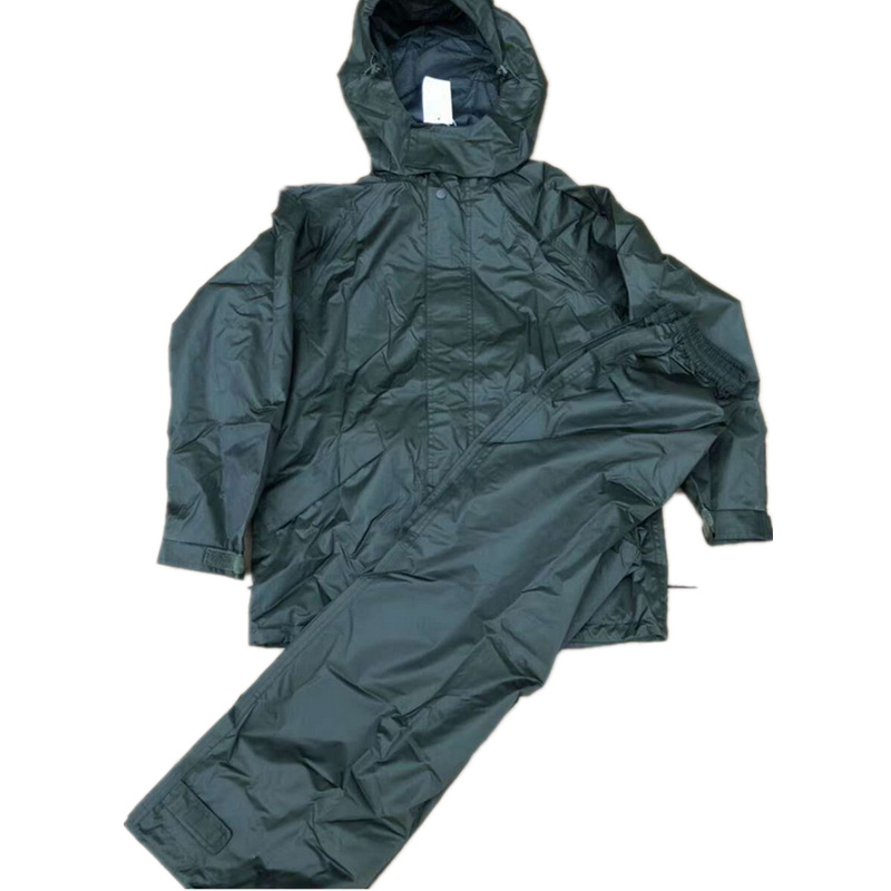户外野营分体雨衣07式雨衣雨裤套装橄榄绿消防救灾抗洪抢险救援男