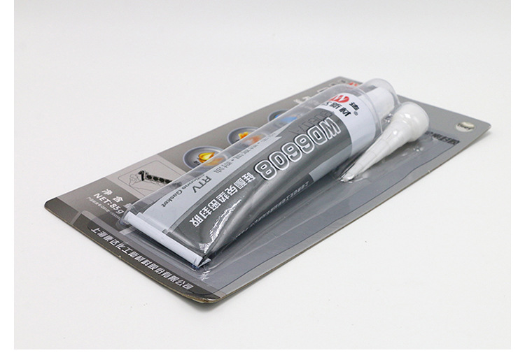 康达新材wd6608中性硅酮免垫密封胶耐高温汽车专用rtv密封胶85g