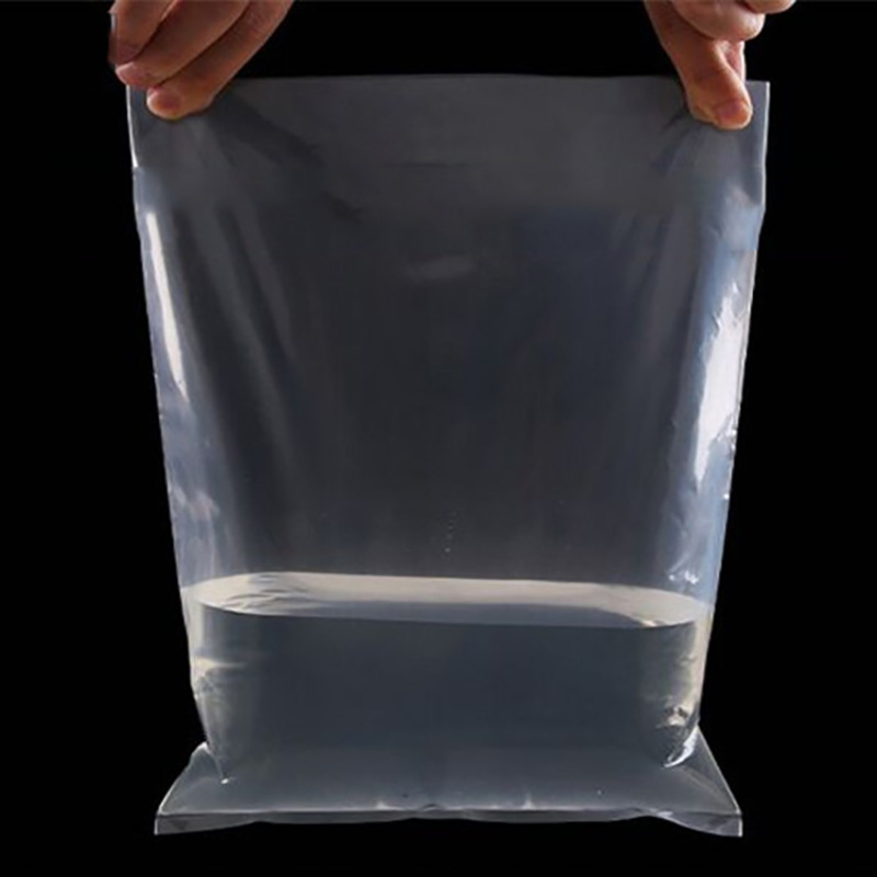 Plastic Bag Large PE Transparent High Pressure Flat Bag Thick Film Packaging Bag Moisture-Proof Storage Flat Mouth